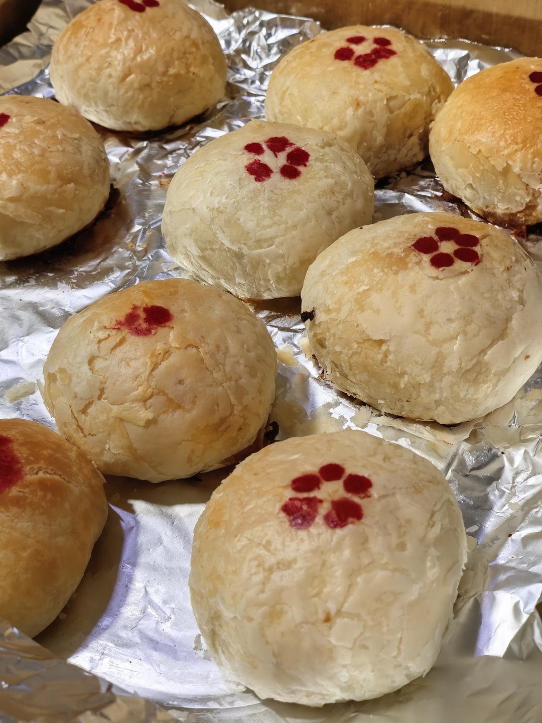 苏式鲜肉月饼（大包酥做法）—海氏厨师机版
