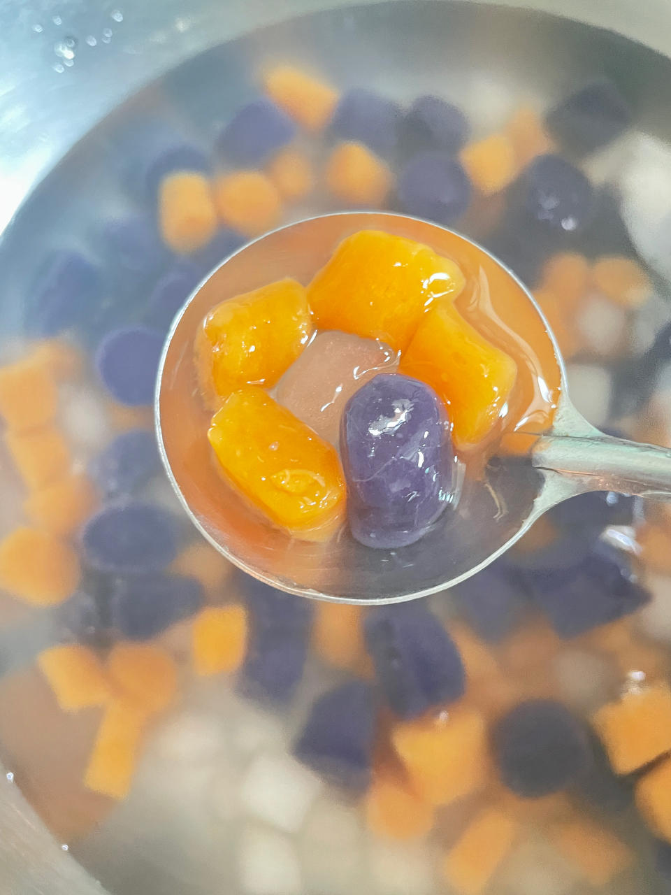 紫薯圆，红薯圆阿达籽