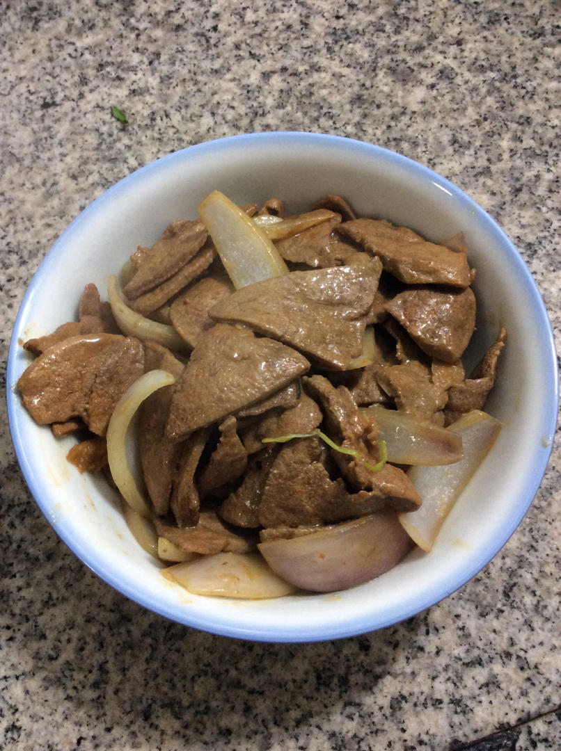 软嫩不腥的爆炒猪肝