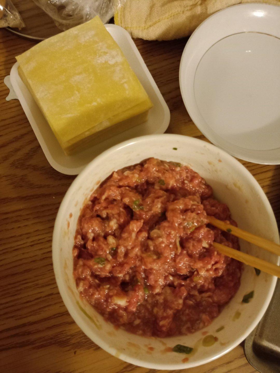 肉不柴的馄饨馅