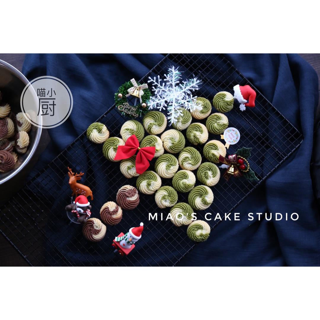 颜值超高的双色曲奇