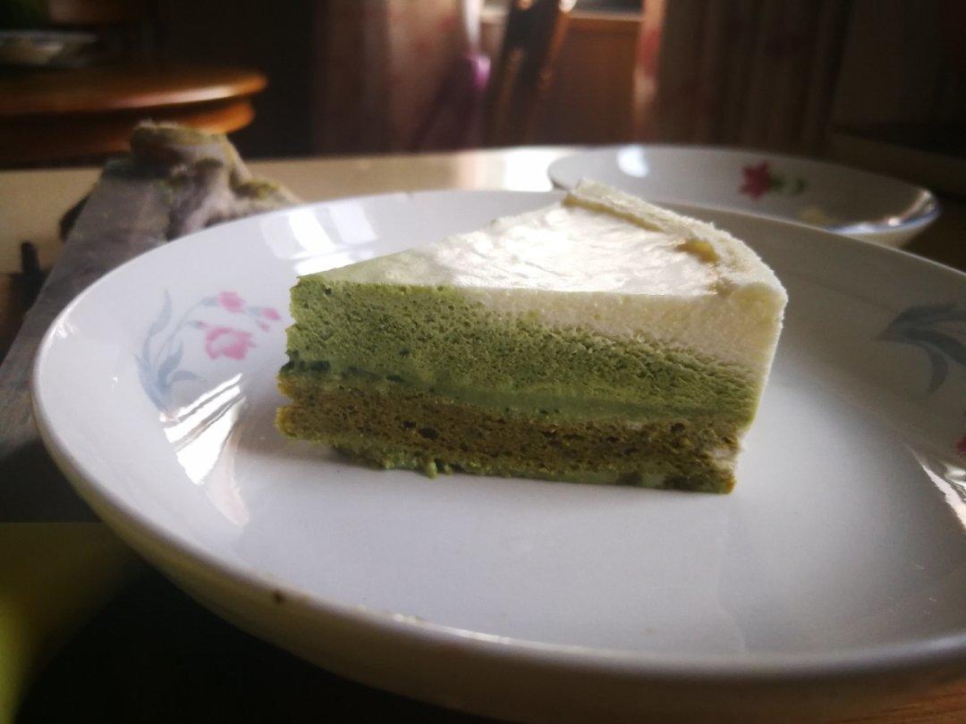 渐变抹茶慕斯蛋糕：我Amanda带着既美又作的抹茶甜点又来了！【曼食慢语】