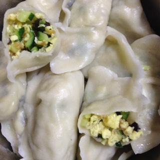 黄瓜鸡蛋水饺