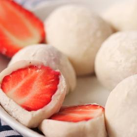 ㊙️无需烤箱‼️一次成功的草莓糯米糍❗️超可爱#北鼎养生壶食谱#