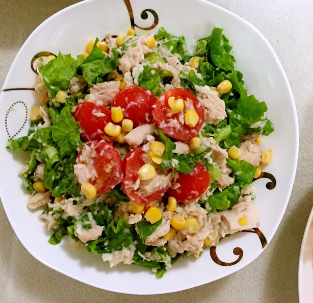 鲜蔬金枪鱼沙拉