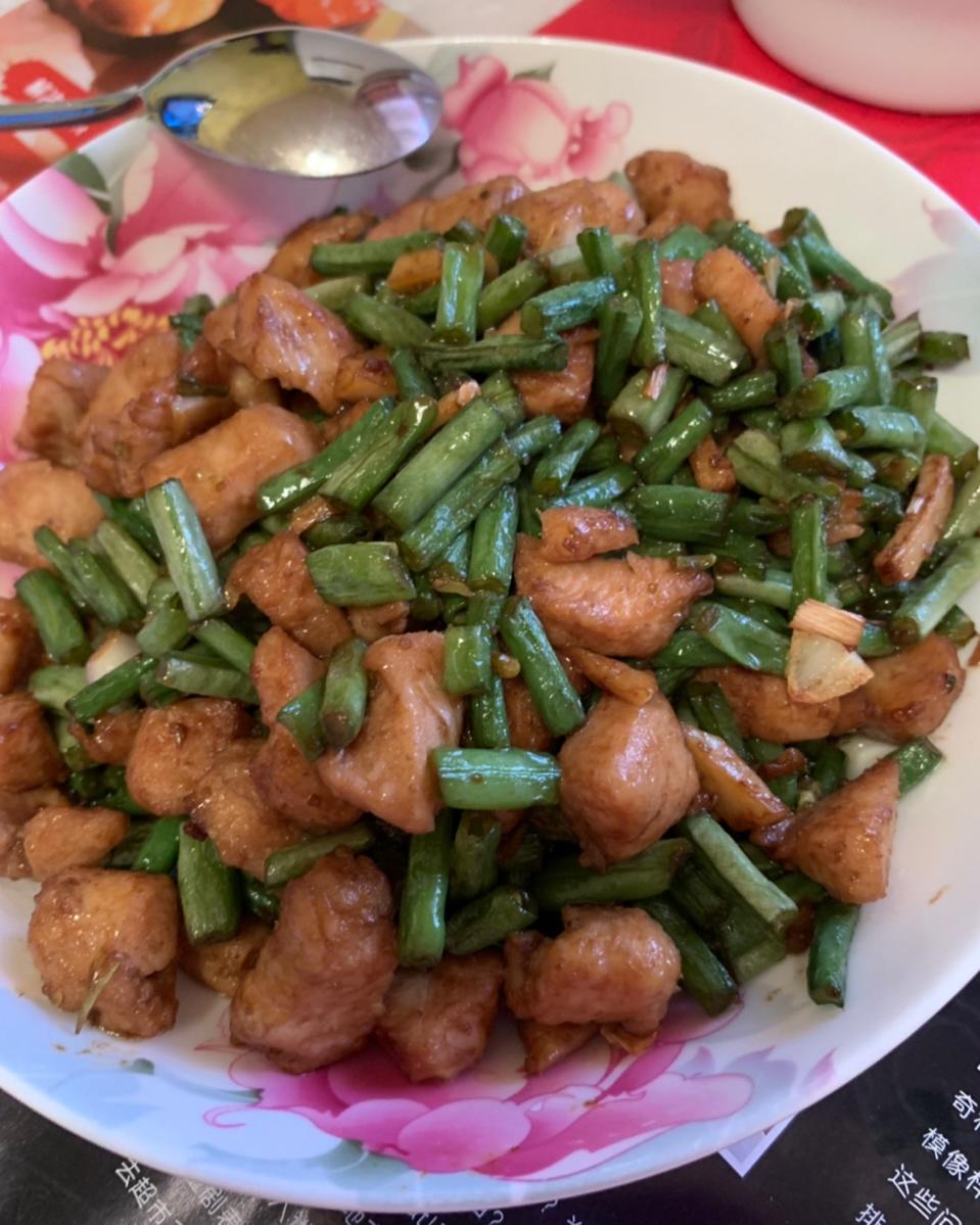 孜然豆角鸡丁「下饭菜」