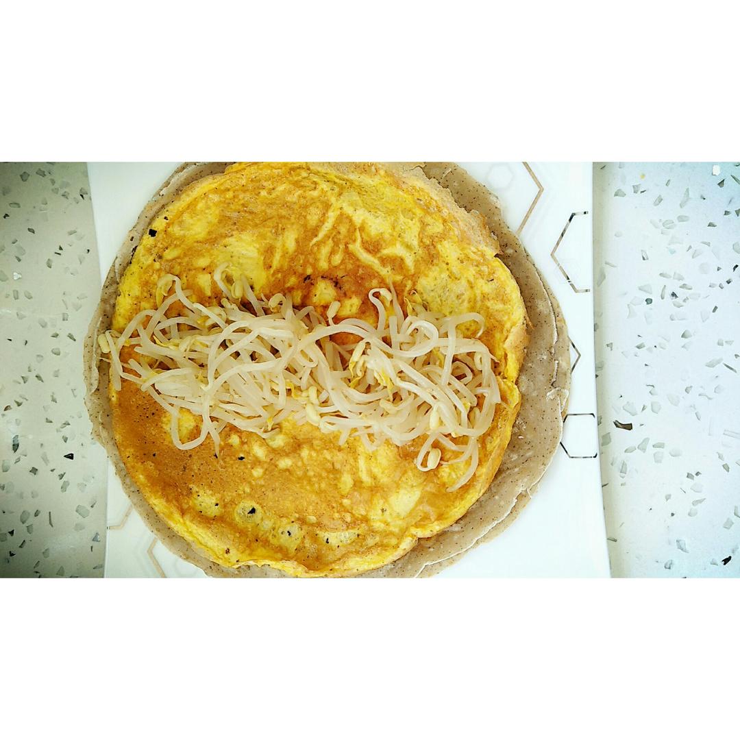 黑豆渣鸡蛋卷饼