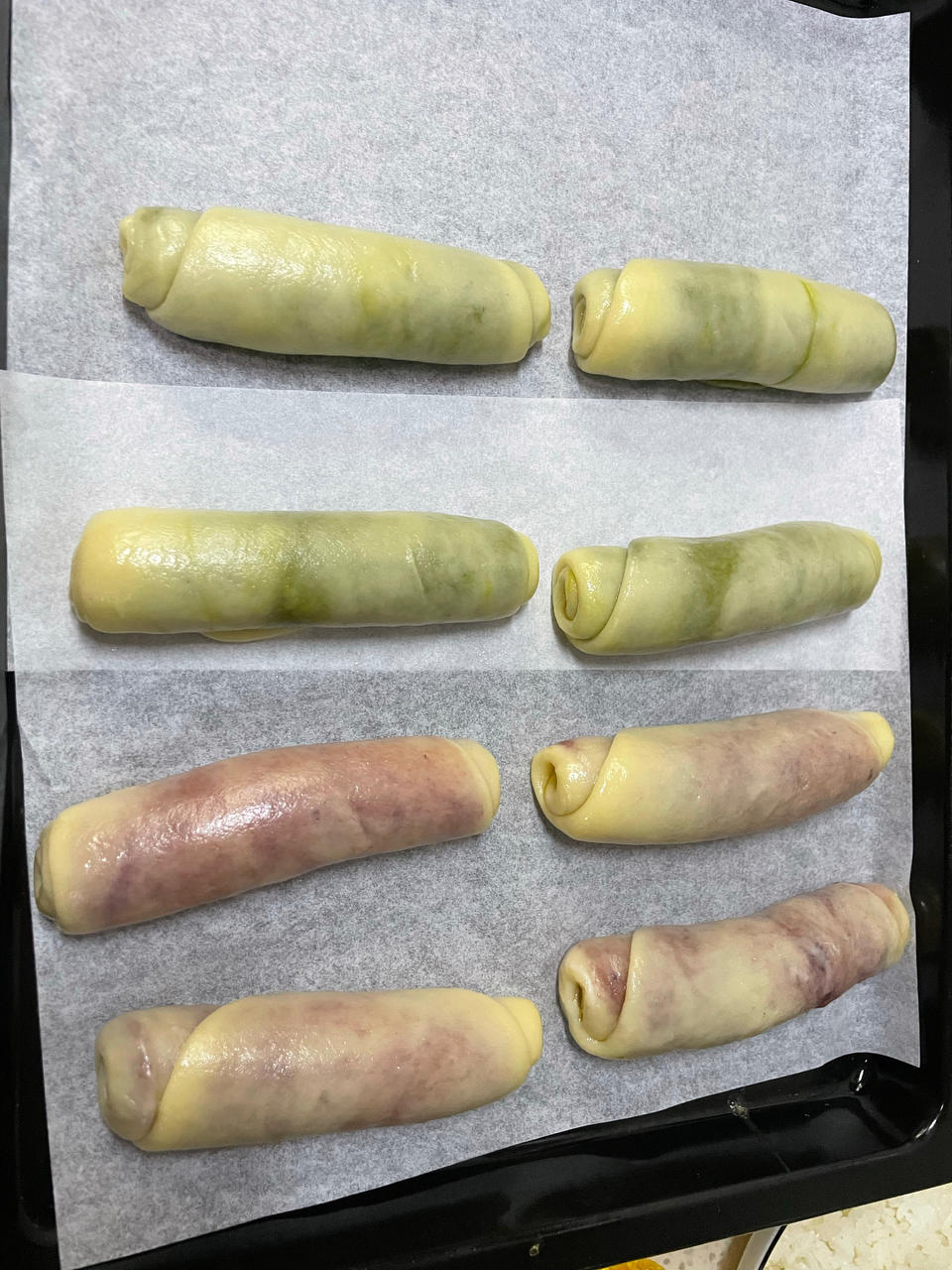 抹茶千层酥（豆沙枸杞馅）