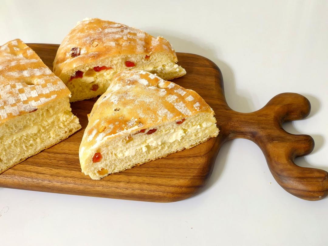 法式忌廉奶酪包｜无油无糖·波兰种