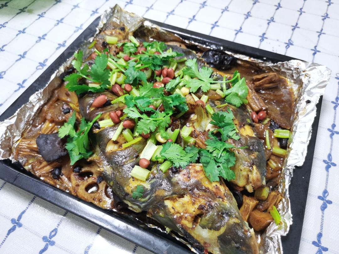 重庆烤鱼(烤箱版)爆好吃，爆简单
