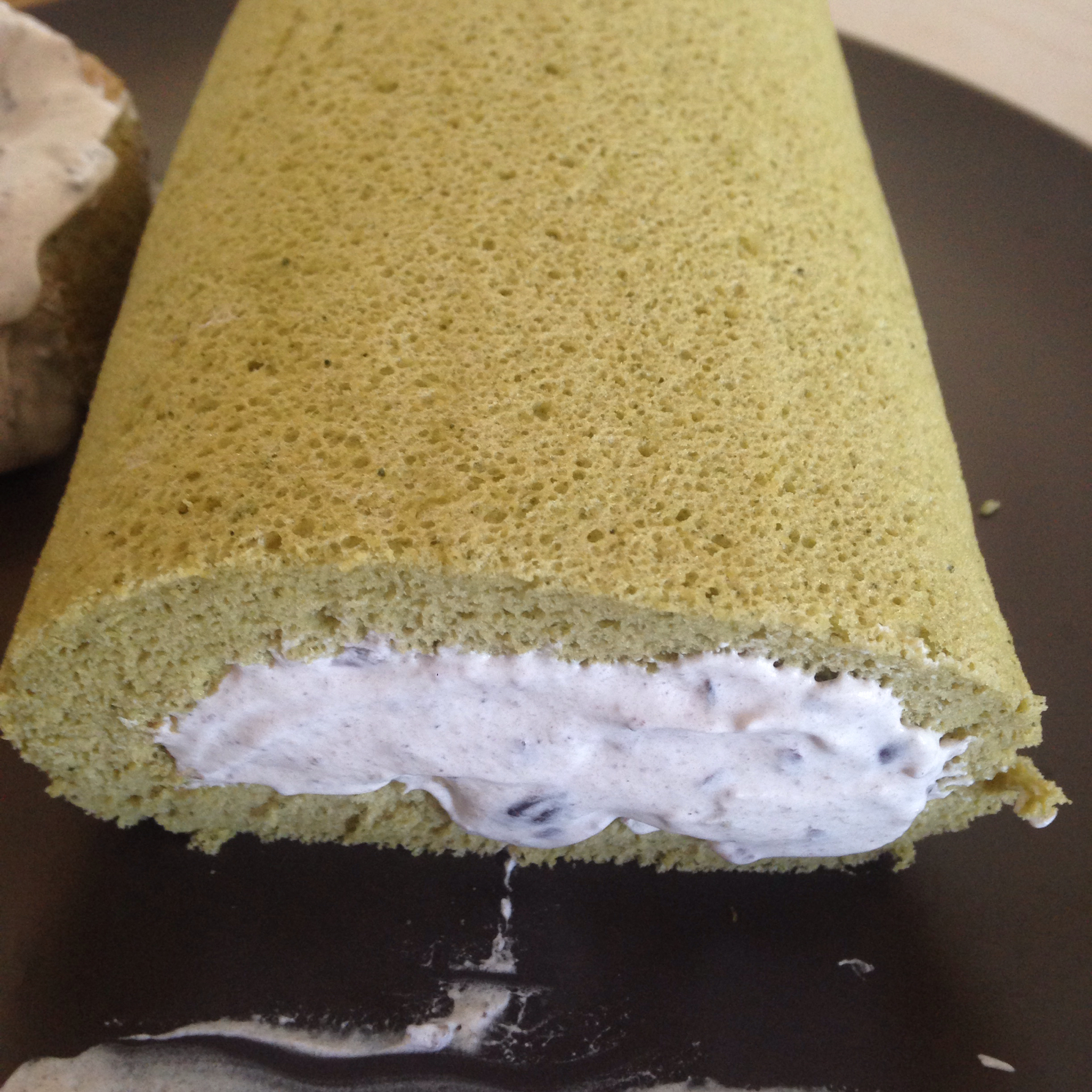抹茶红豆蛋糕卷