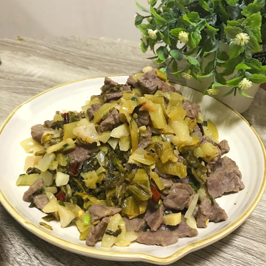牛肉炒酸菜