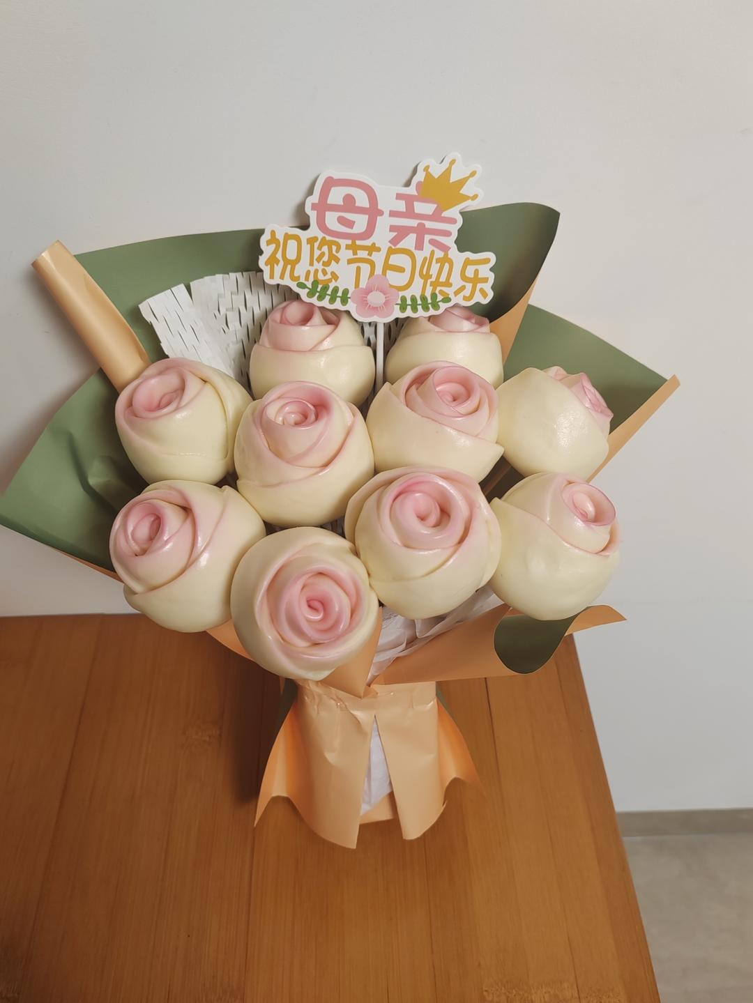 玫瑰花🌹康乃馨造型馒头