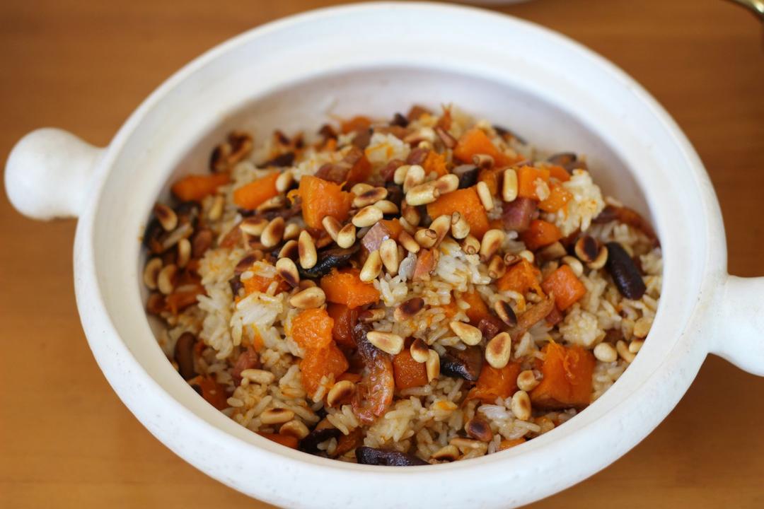 美味到不行的南瓜饭