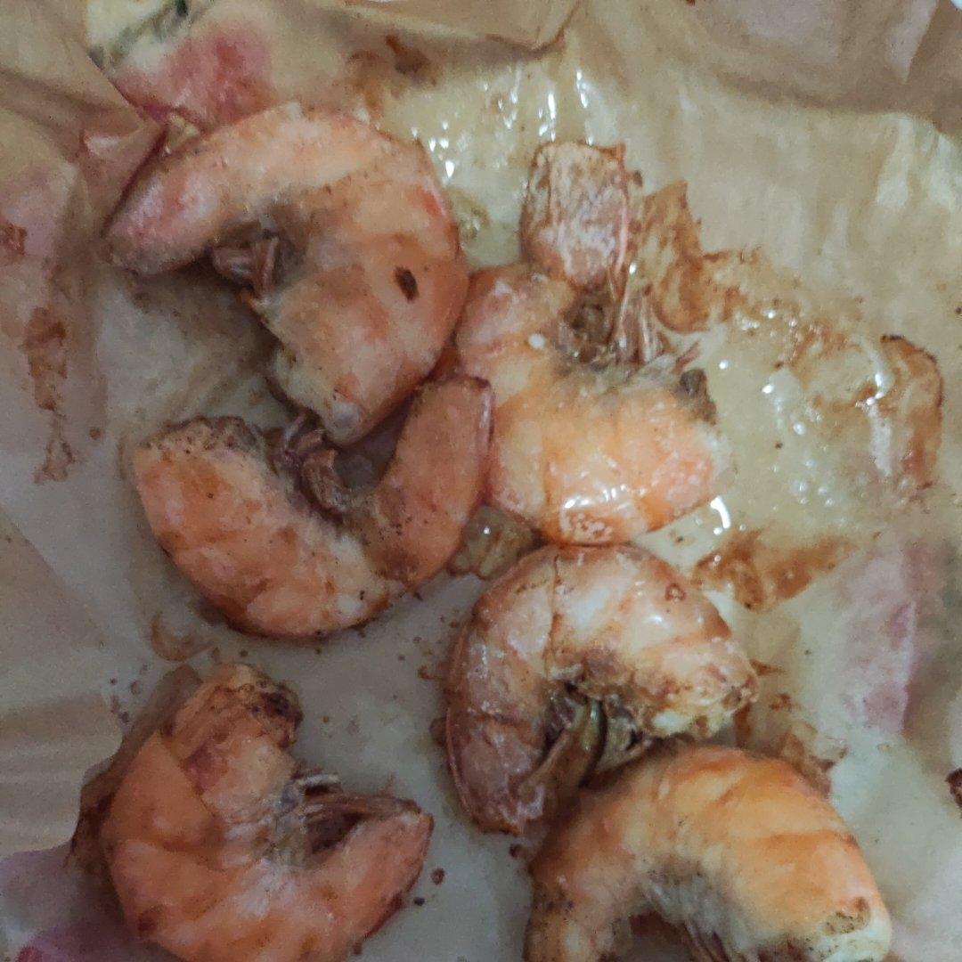 零厨艺的空气炸锅炸虾（无油版）