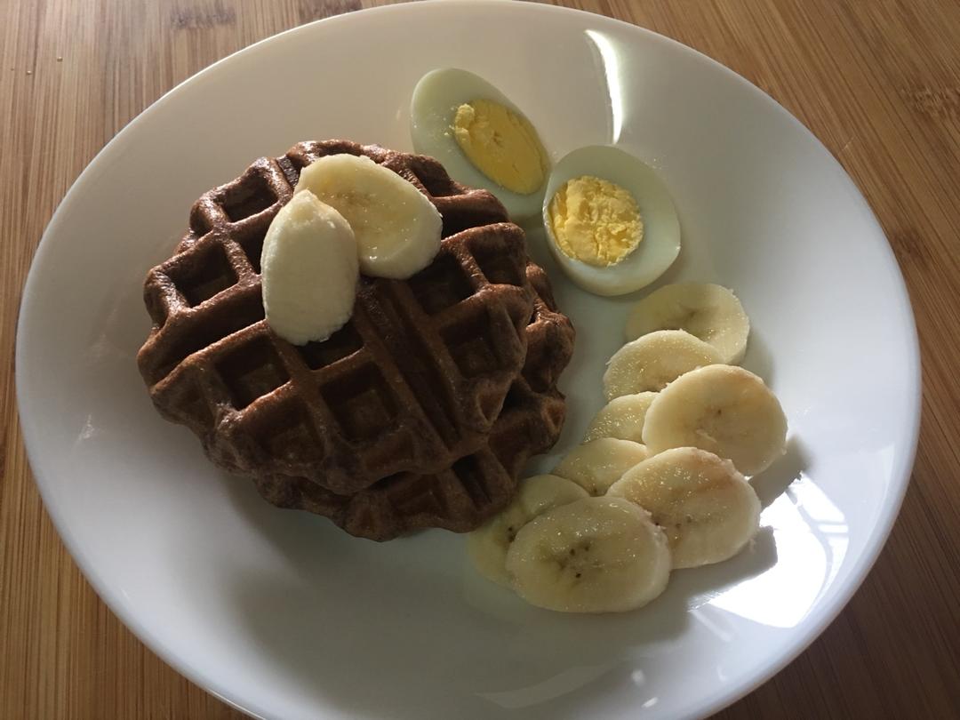 巧克力流心华夫饼