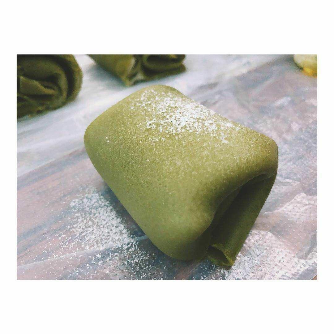 网红食谱│抹茶毛巾卷