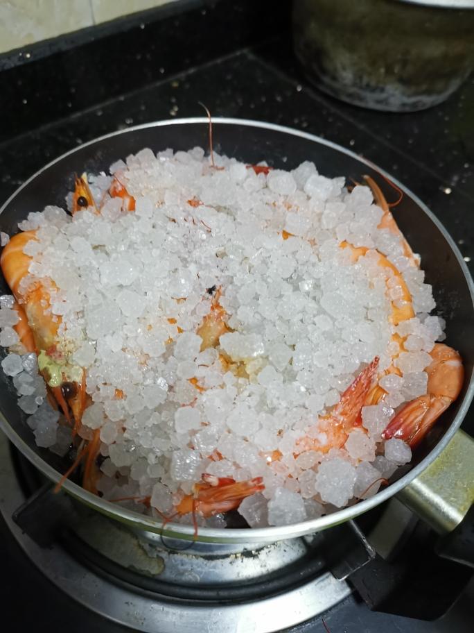 盐焗对虾（爱心哈哈）的做法 步骤2