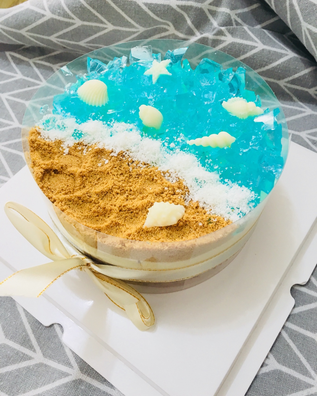 海洋酸奶慕斯蛋糕——乐众缤纷夏日烘焙大赛获奖作品