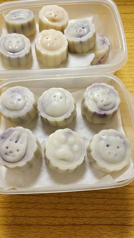 超越香港大班紫薯冰皮月饼