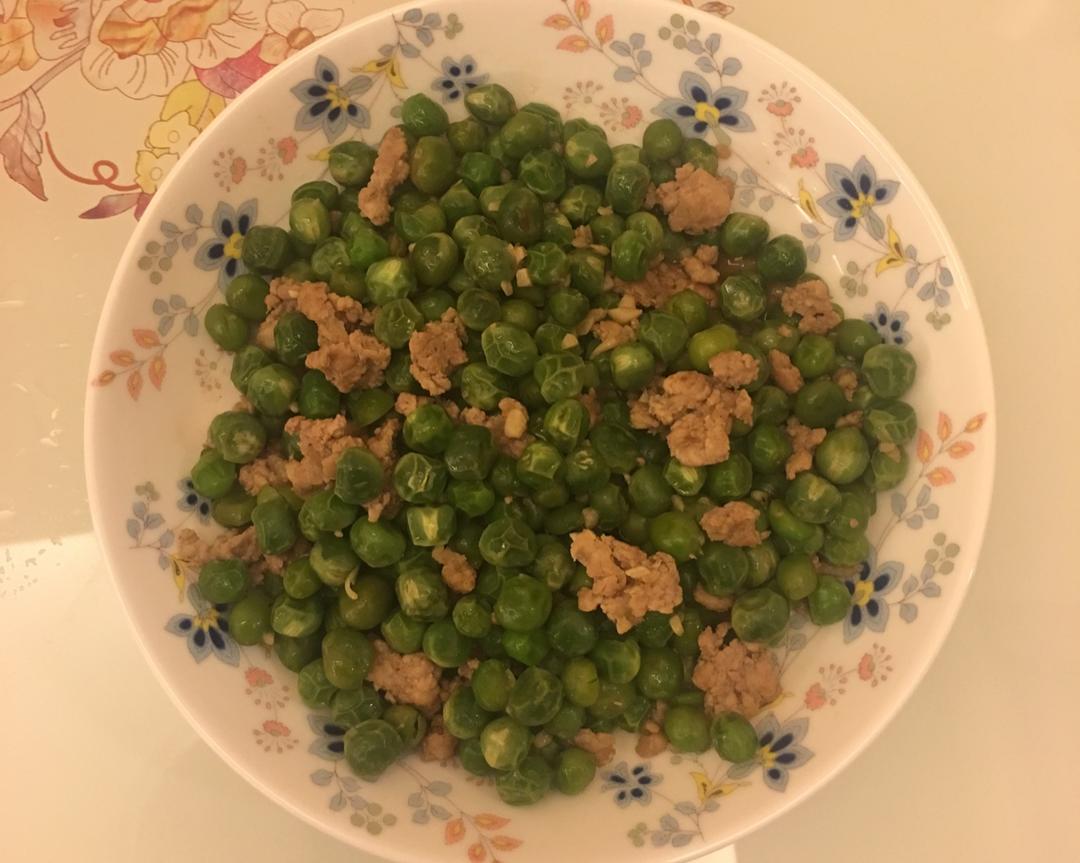 快手菜豌豆炒肉的做法