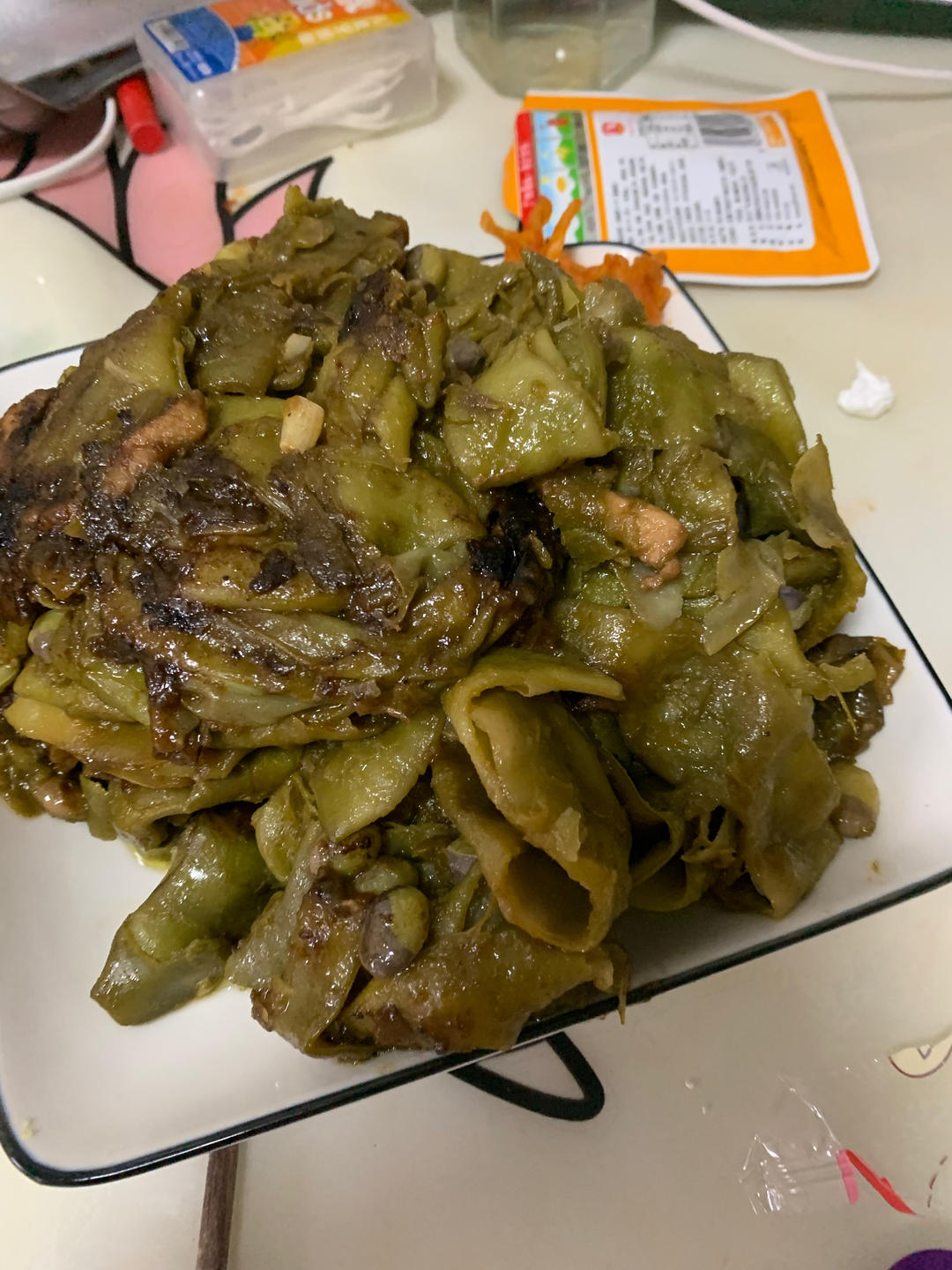 炖冻豆角