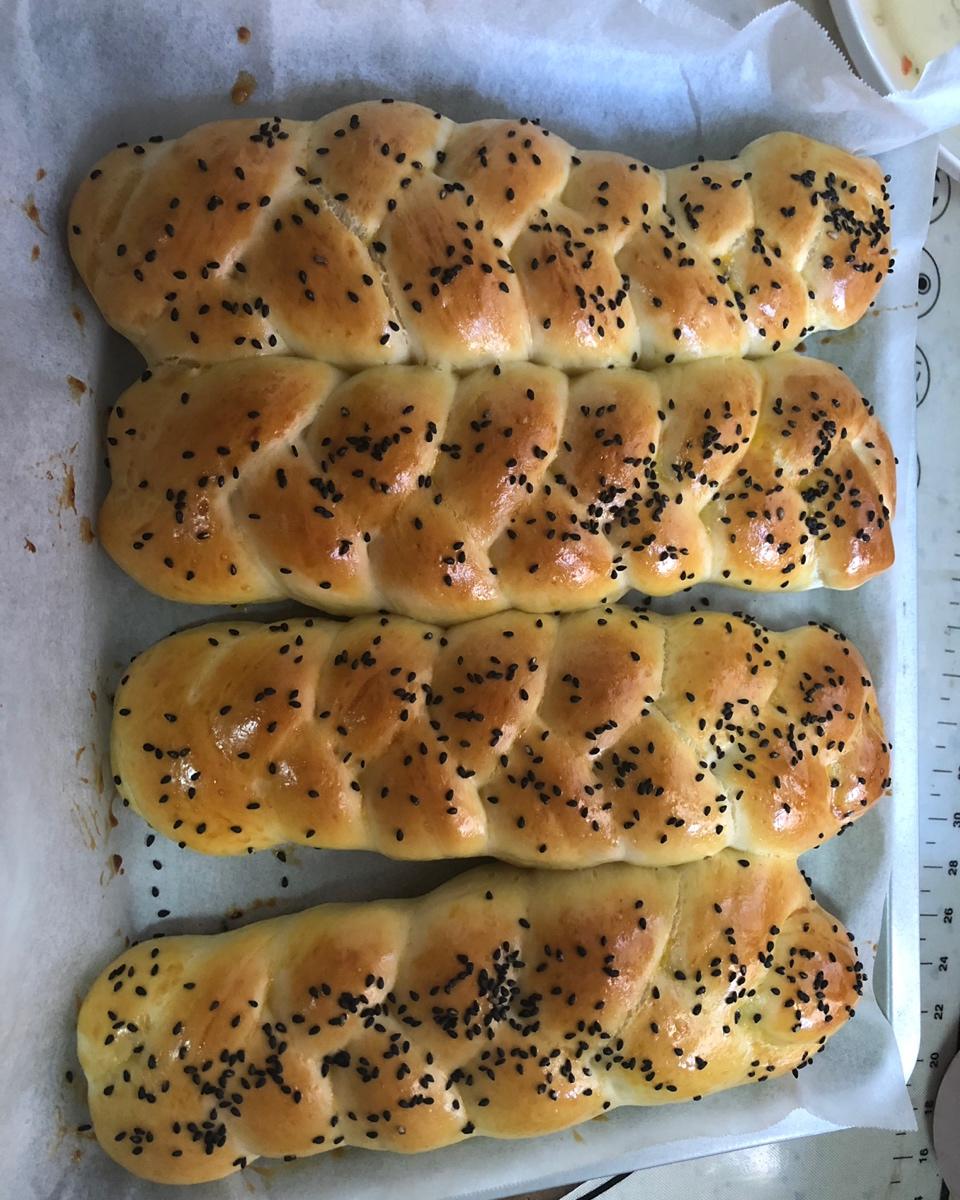 酸奶辫子面包（一次发酵）