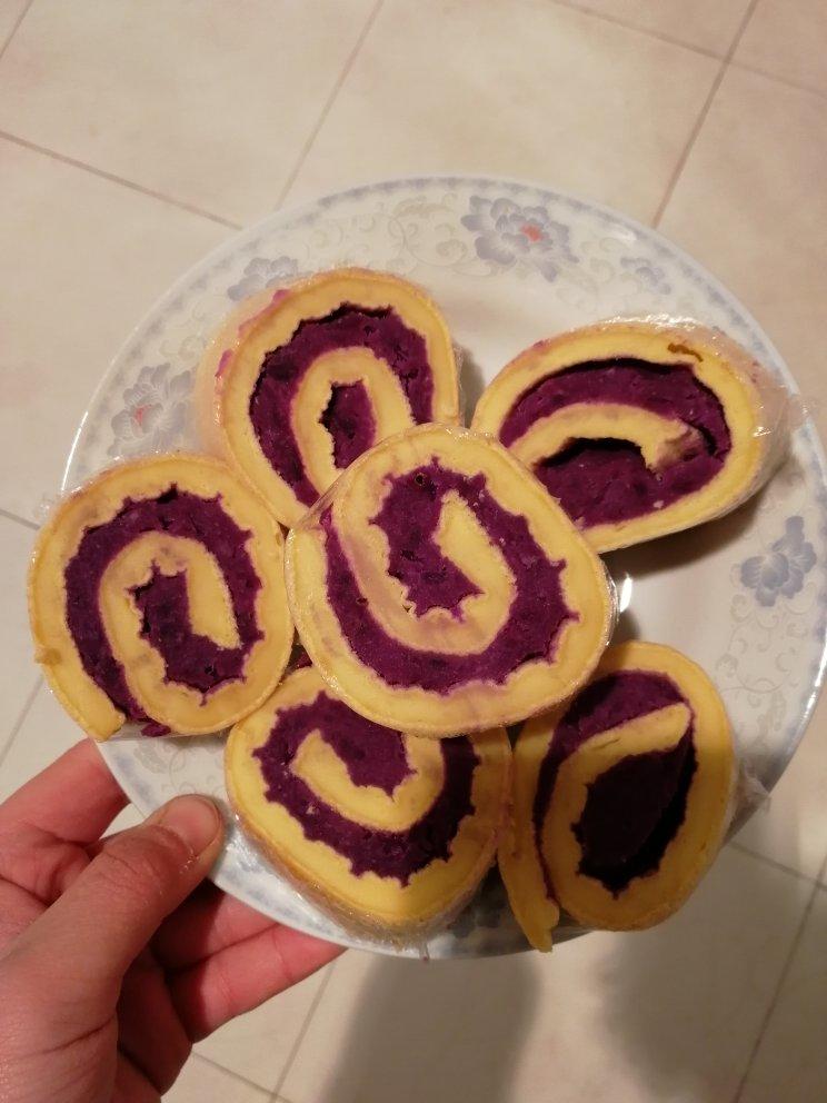电饼铛烤低脂低卡紫薯蛋糕