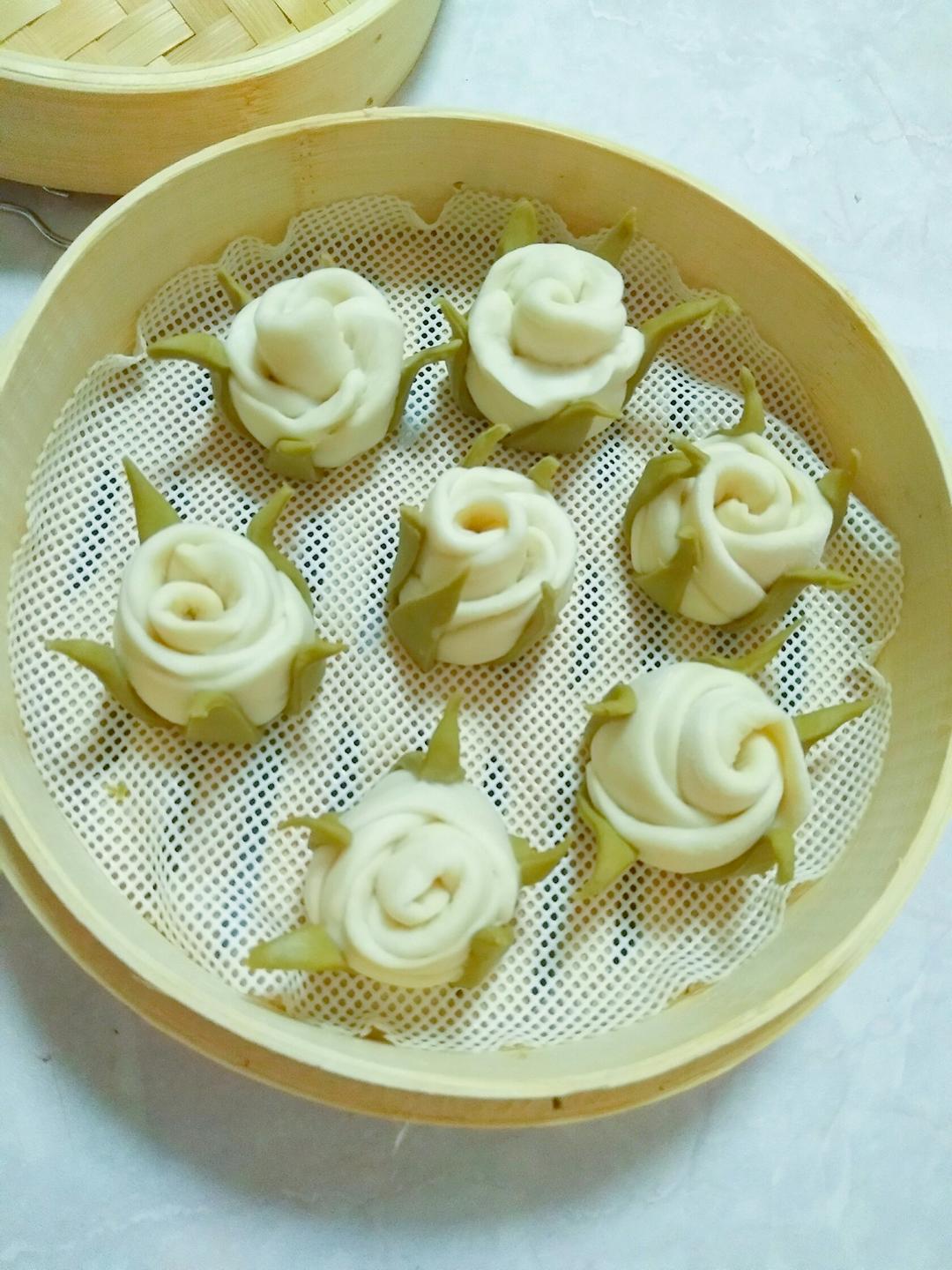 玫瑰花馒头