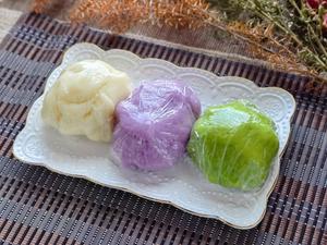 抹茶紫薯冰皮月饼，免烤箱新手友好的做法 步骤12