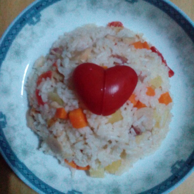 懒人版电饭煲香肠焖饭