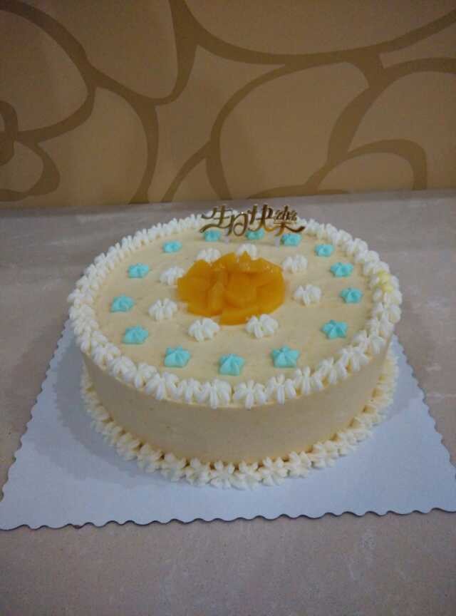 料超足的芒果慕斯蛋糕