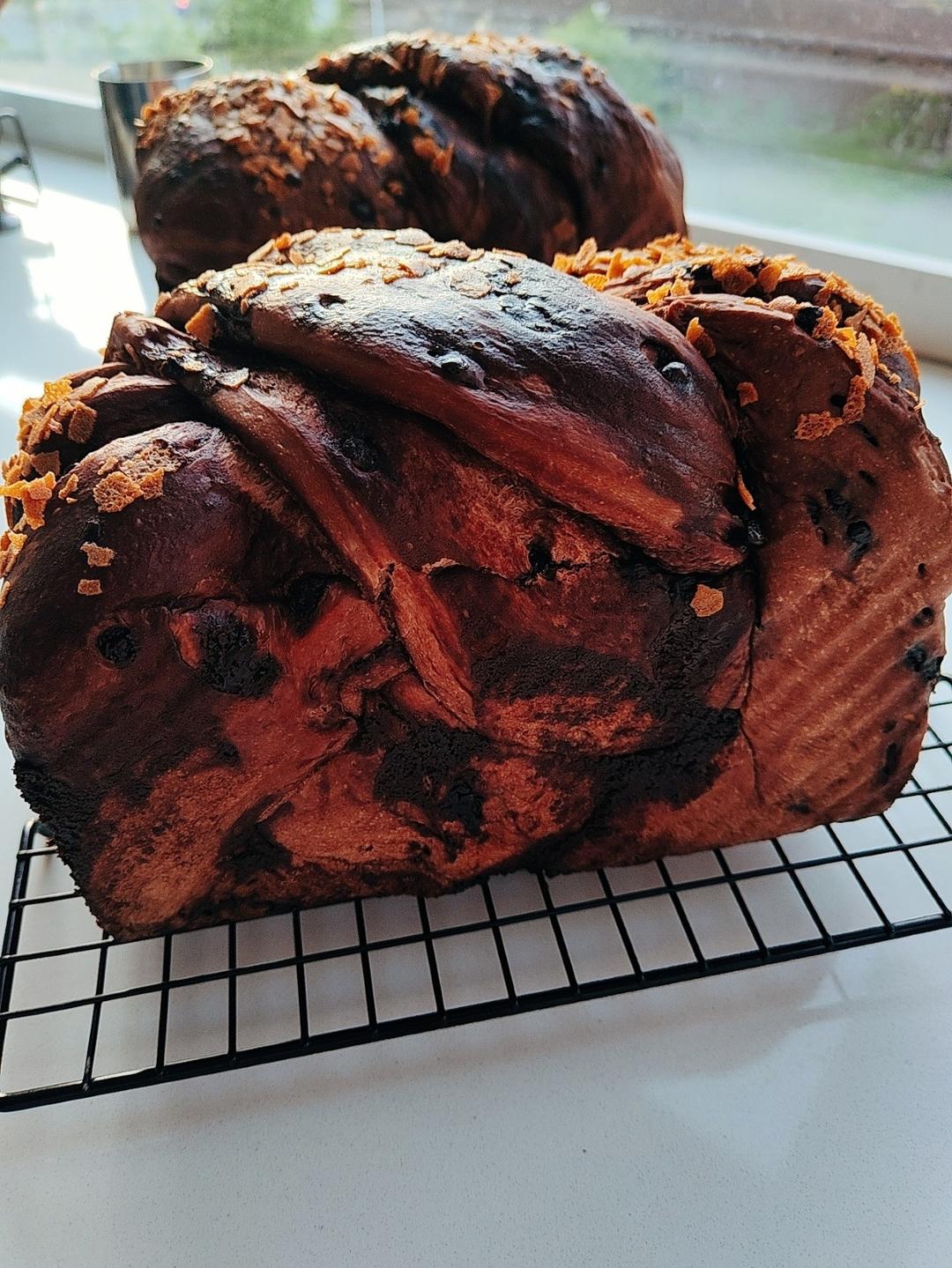 雪山巧克力吐司（巧克力奥利奥吐司面包）