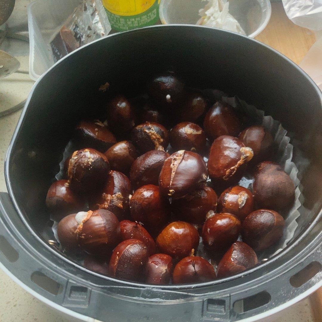 （超好剥壳！）空气炸锅蜂蜜板栗——美味停不下来