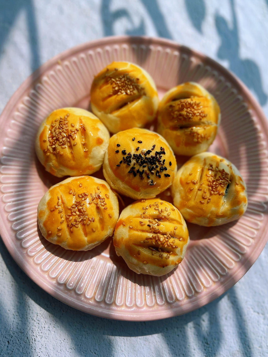 芝麻花生香酥饼（植物油版）