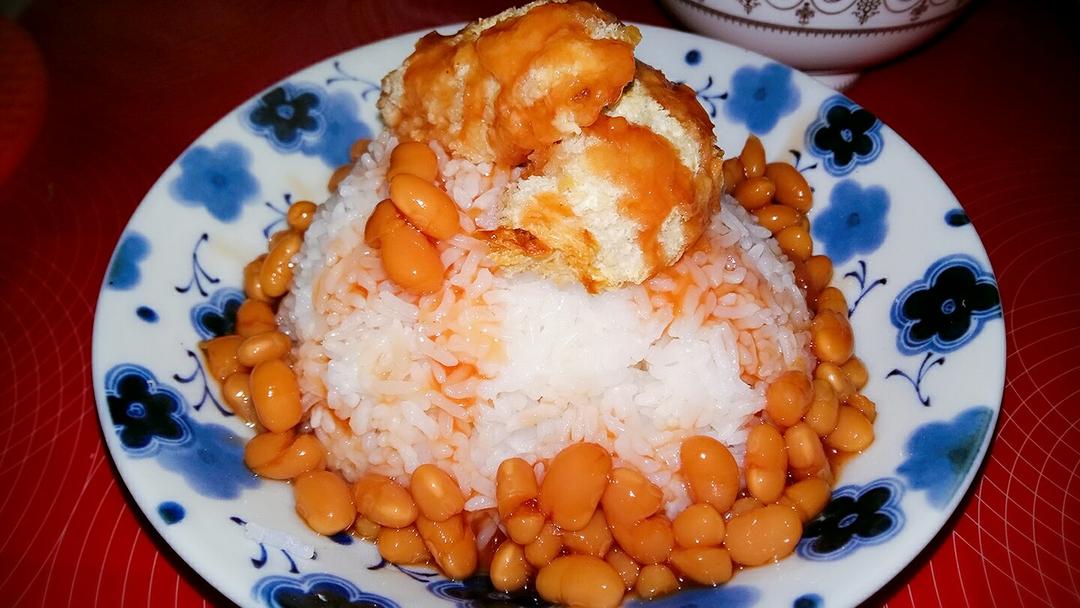 茄汁焗豆拌饭（简单速食）的做法