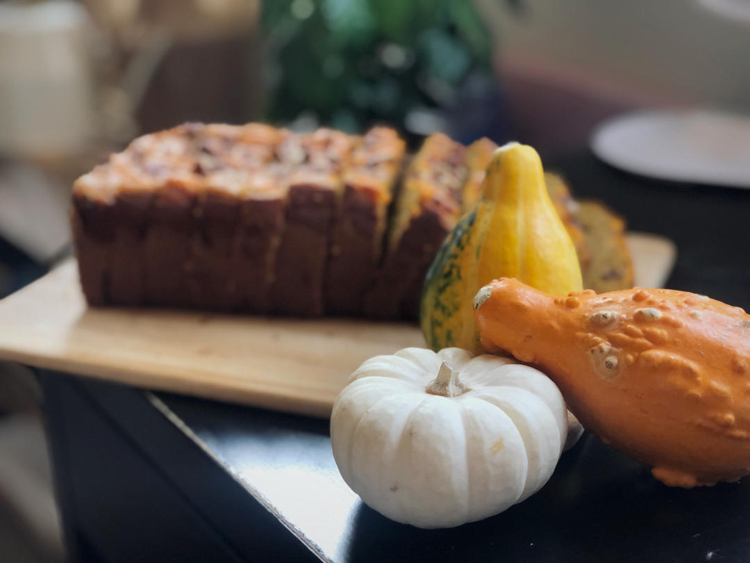 低油却湿润的快手南瓜蛋糕pumpkin bread