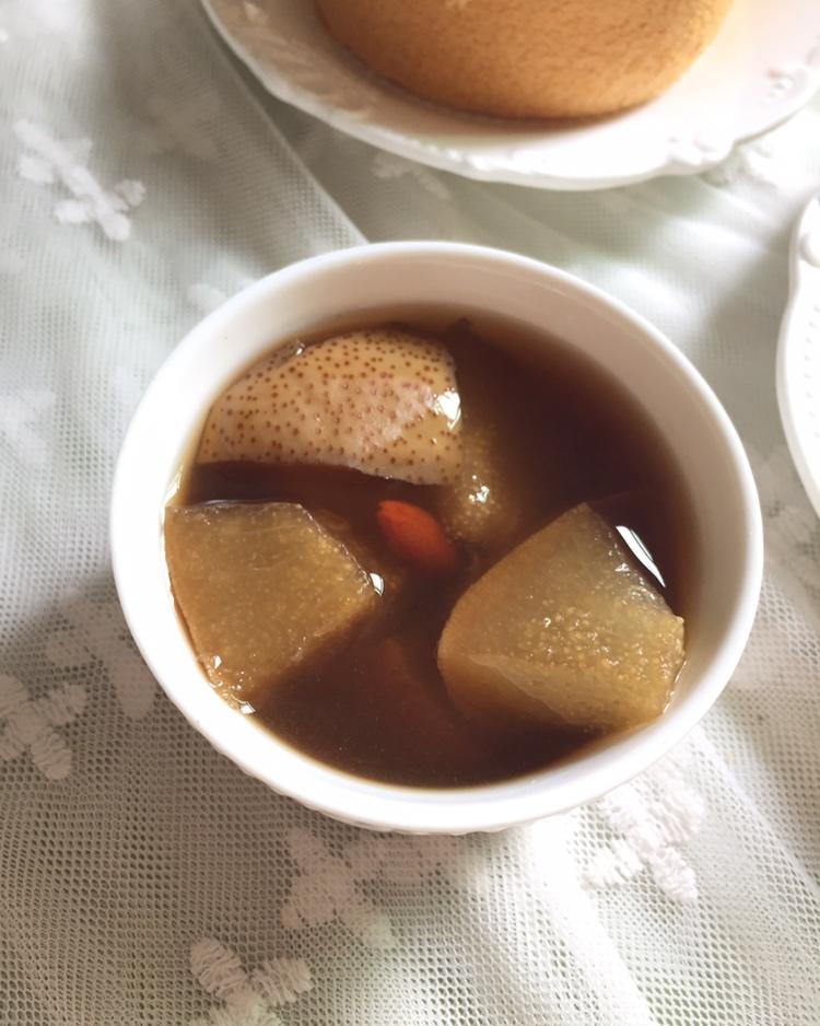 红糖炖梨