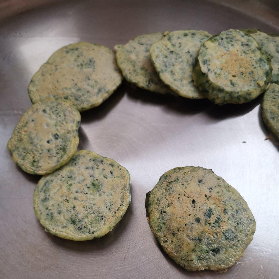 菠菜虾仁饼(可当一岁宝宝辅食)