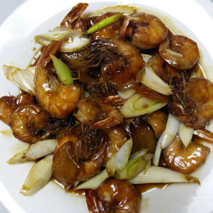 葱爆大虾