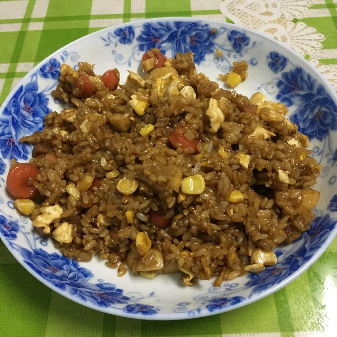 酱油炒饭(超级简单)