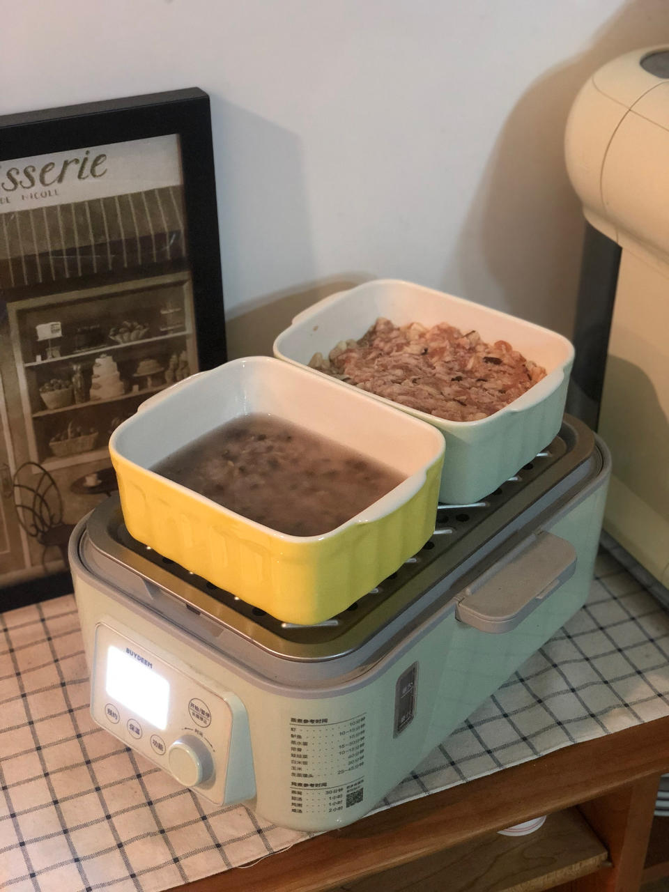 益母草乌鸡汤&蒸剁椒蒜蓉茄子【2月北鼎蒸炖锅食谱】