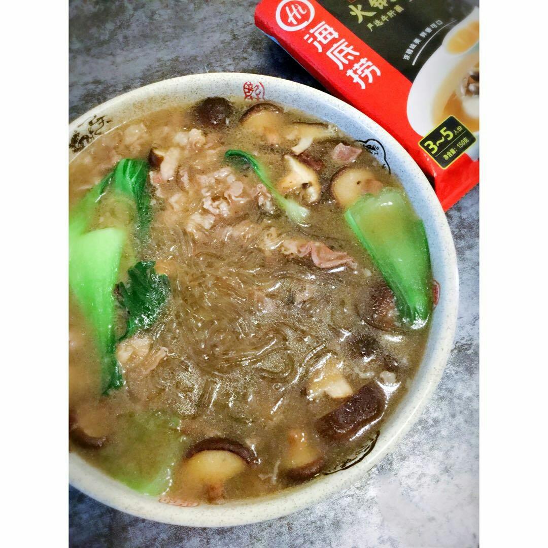 海底捞零失败宴客菜-翡翠牛肉粉丝