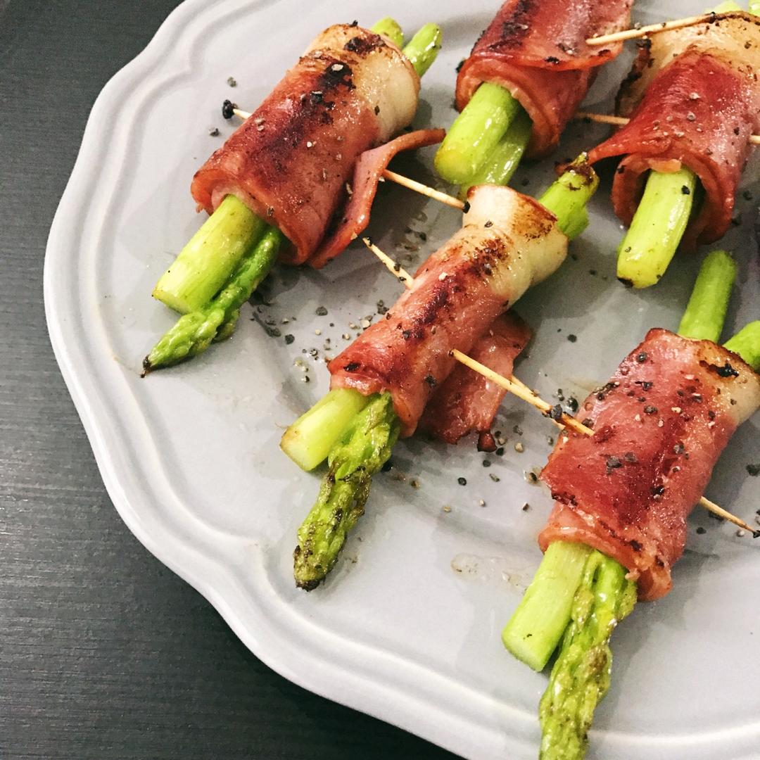 easyee做的培根芦笋卷