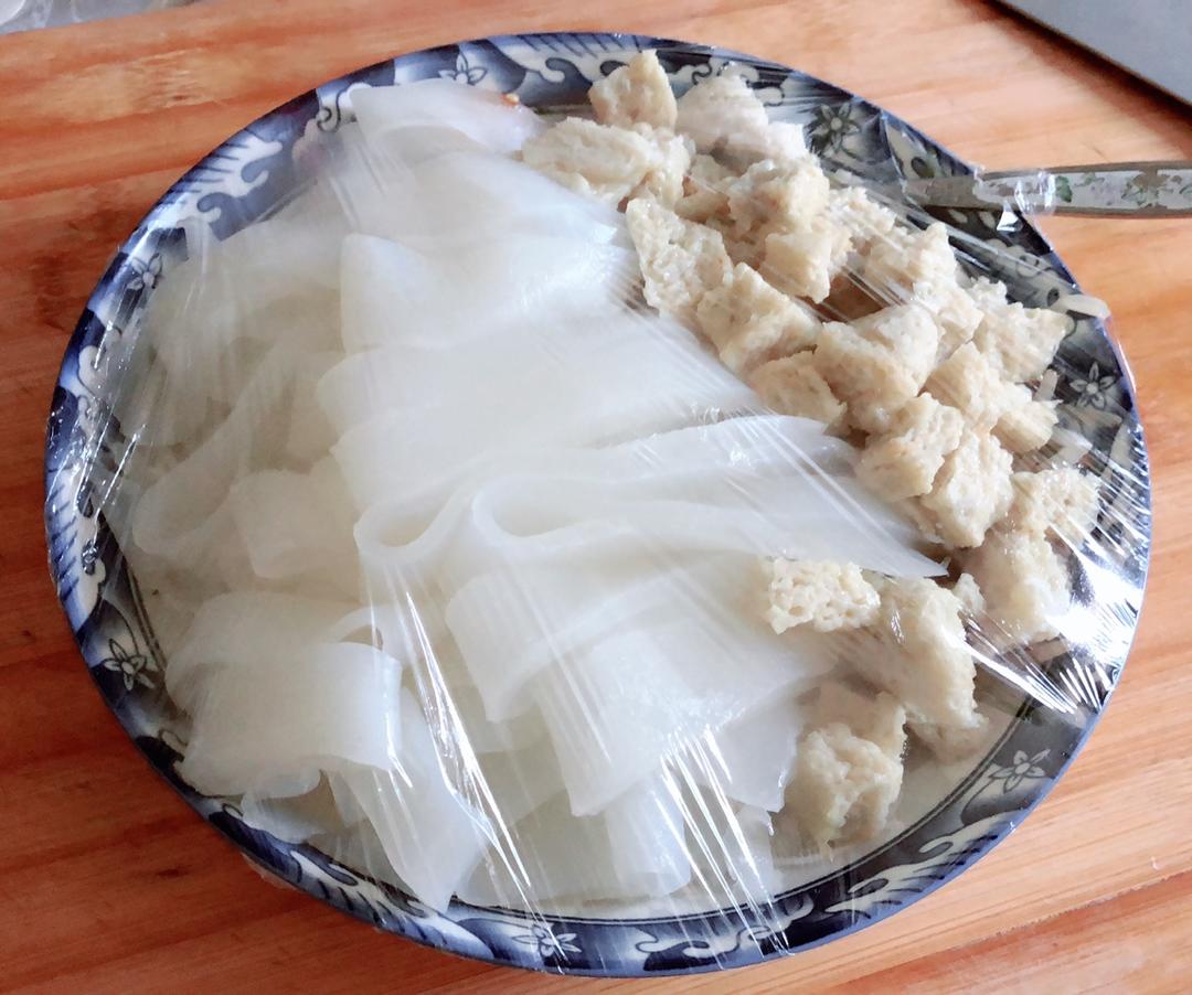 自制凉皮，面筋