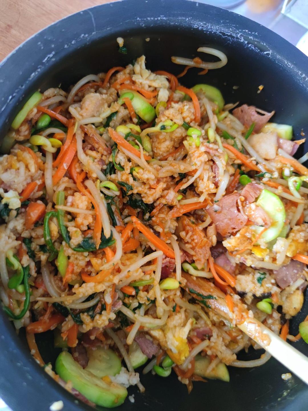 家庭版 简易 石锅/铁锅 韩式拌饭