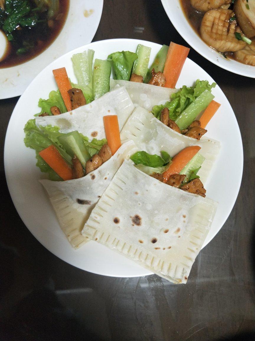 免揉面！黑椒鸡柳口袋饼，低卡好吃减脂餐