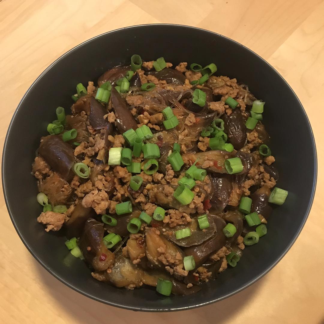 肉末茄子粉丝煲