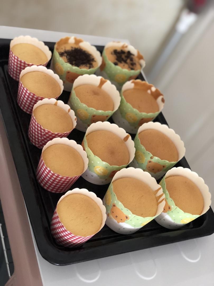 纸杯蛋糕 8寸戚风蛋糕的量