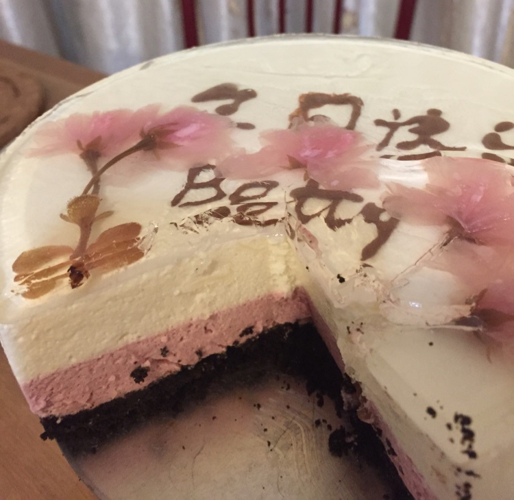 樱花渐变慕斯蛋糕（6寸）